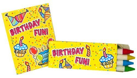 12 Mini Happy Birthday Coloring Sets