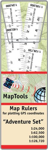 Adventure Set of 4 Map Rulers