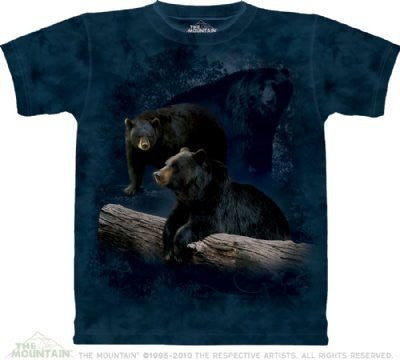 Black Bear Trilogy, Loose Shirt - Dark Blue Adult XXX-Large