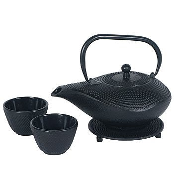 Black Cast Iron Tea Set