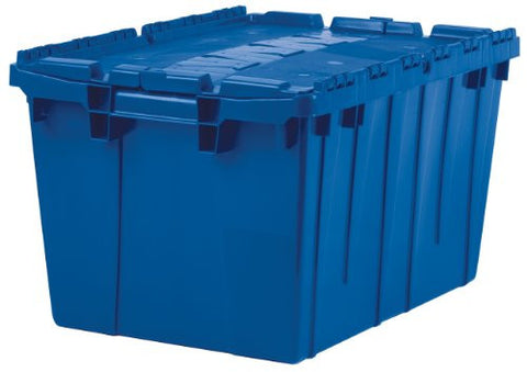 ATTACHED LID CONTAINER BLUE