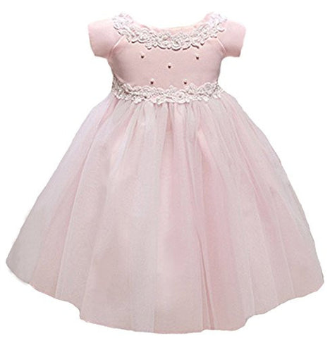 Baby-Girls Princess Tulle Dress - Pink, Large