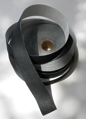 Linen Hinging Cloth Tape, Black, Self Adhesive 1.25" X 150'