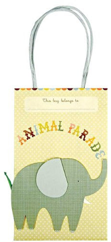 Animal Parade Party Bag - 8 pcs - 8" x 5" x 3"