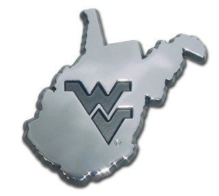 West Virginia Chrome Emblem (WV Shape)