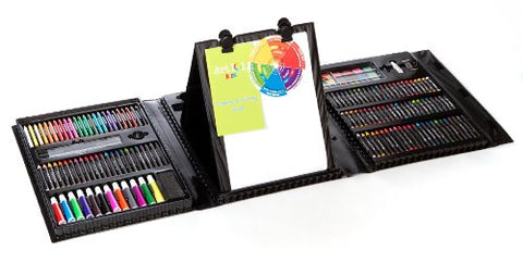 179Pc Double Sided Trifold Easel Art Set