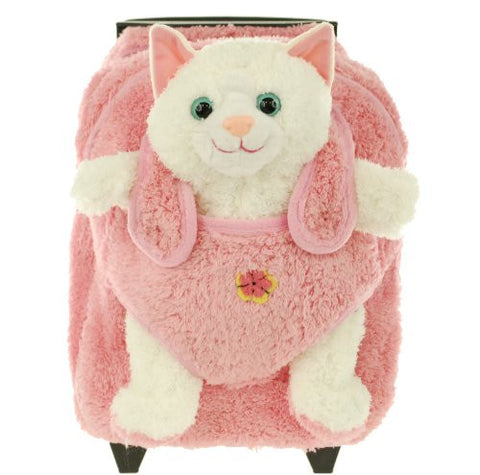 Plush Animal Rollers Cat w/ Pink