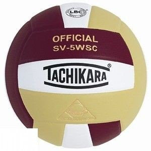 Tachikara SV-5WSC Volleyball ( Scarlet/White/Royal )