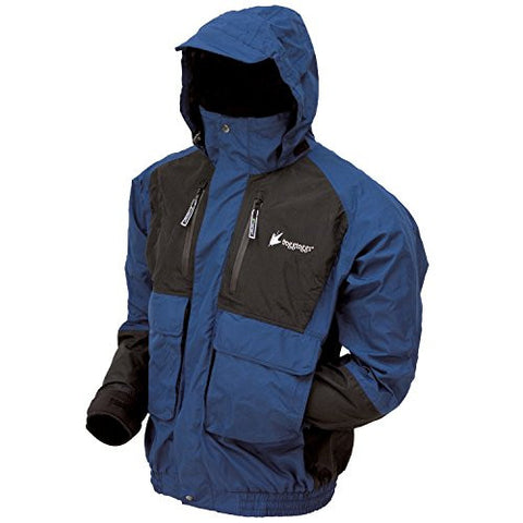 Frogg Toggs Men's Firebelly 2-Tone Jacket (Dust Blue/Black / X-Large)
