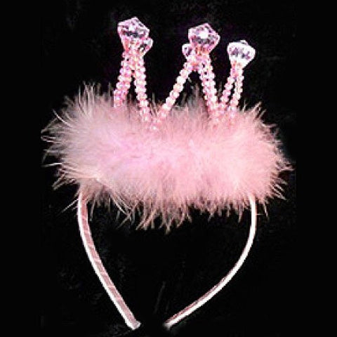 Diamond Tiara Headband. Color Pink. One size fits all.