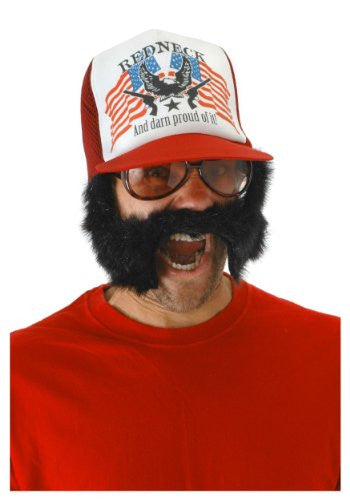 trash 'stache trucker