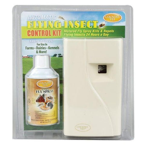 30Day Flying Insect Control Kit (Dispenser & 1 Metered Fly Spray Refill)