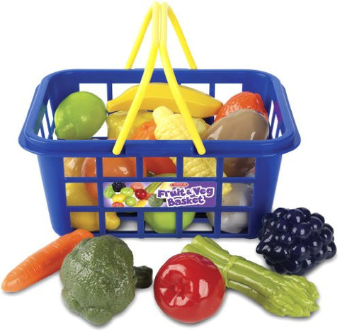 Fruit & Veg Basket (with 21 Toy Fruit & Veg Pieces)