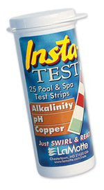 Lamotte copper, alkalinity and pH Swimming Pool Test Strips - 25 ct