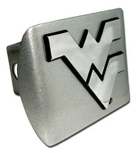 West Virginia Brushed Chrome Hitch Cover