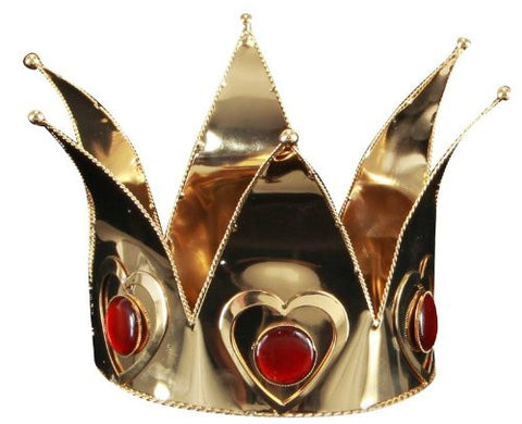 mini queen of hearts crown gold