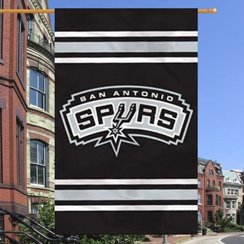 San Antonio Spurs Applique Banner Flag (44" x 28")