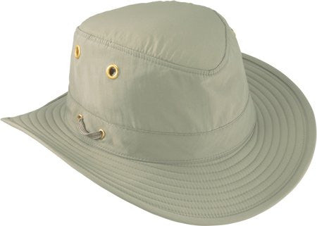 10 Point Hat-Solid - Dimensional Brim, Packable, Floatable, Crushable - Tan, Large