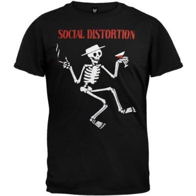 Social Distortion - Skelli T-Shirt, Black - Medium