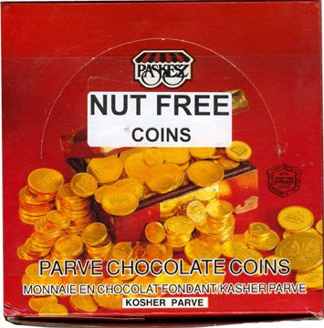 Chocolate Gelt (Pareve) -NUT FREE
