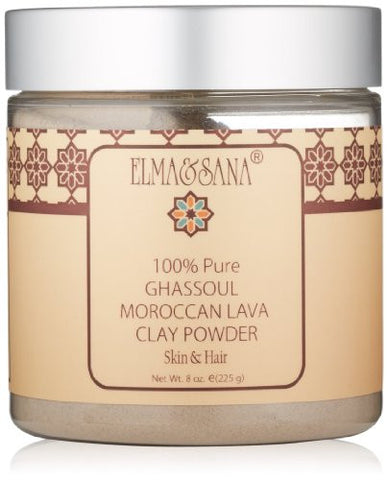 100% Pure Moroccan Ghassoul lava clay powder 8oz