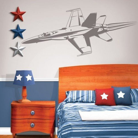 Sudden Shadows Military Fighter Jet Giant Wall Sticker