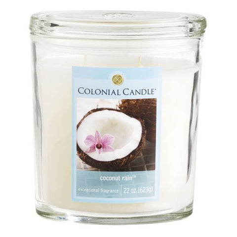 Coconut Rain 22 oz Scented Oval Candle