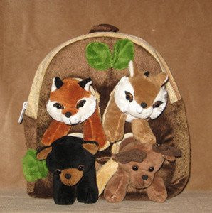 11" Forest Animal Backpack