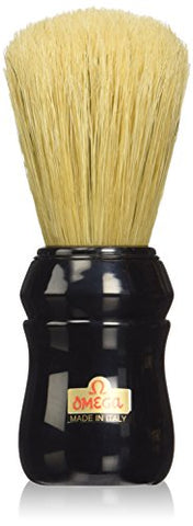 10049 Pure Bristle Shaving Brush, Plastic Handle, Black