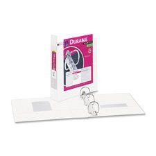 Avery Durable View Binder With Slant Ring, 1", White, 220-Sheet Capacity