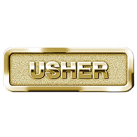 Brass Usher Badge