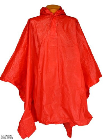 Adult Poncho, Red