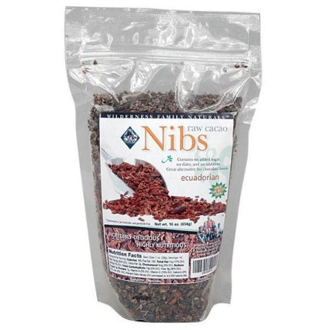 Cacao Nibs, Raw, Certified Organic, from Peru, 1 lb.