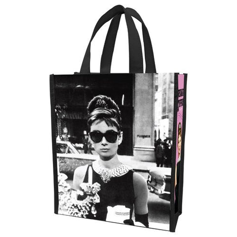 Audrey Hepburn Small Recycled Shopper Tote, 10" x 4.5" x 12"