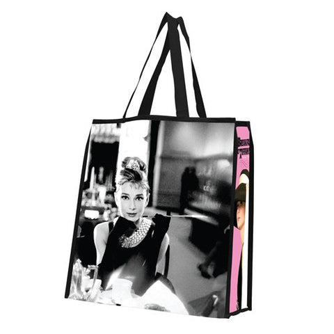 Audrey Hepburn Large Recycled Shopper Tote, 14" x 4" x 15"