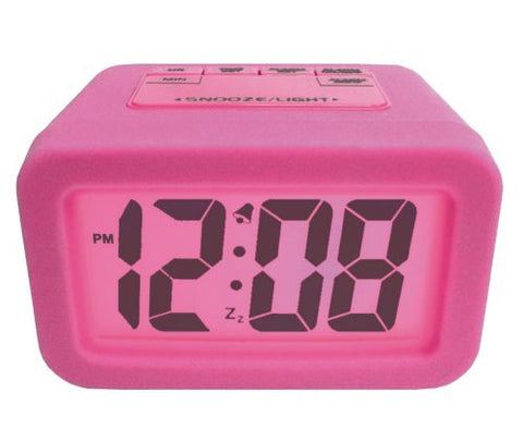 Pink silicone LCD alarm
clock