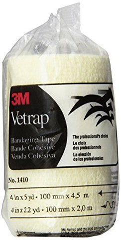 3M Vetrap Bandaging Tape- 5 yds Length x 4" Width - White