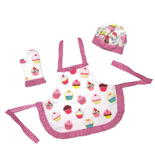 Ruffled Cupcake Apron Set