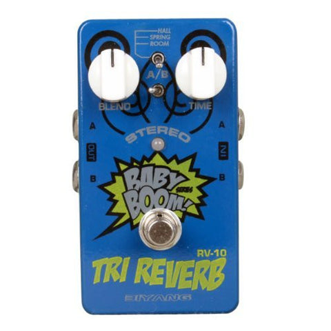 Stereo Reverb Effect Pedal, Blue