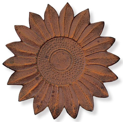 Cast Iron Sunflower Stepping Stone