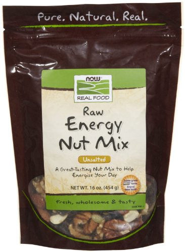 NOW Foods Unsalted Raw Energy Nut Mix - 1 lb
