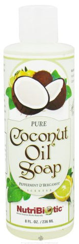 Pure Coconut Oil Soap, Peppermint & Bergamot 8 oz.