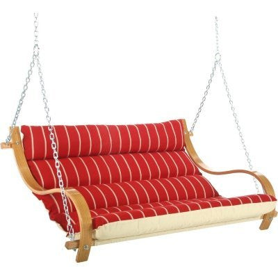Deluxe Cushion Swing - Royal Red Stripe