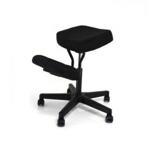 BetterPosture Solace Plus Kneeling Chair with Memory Foam – Black
