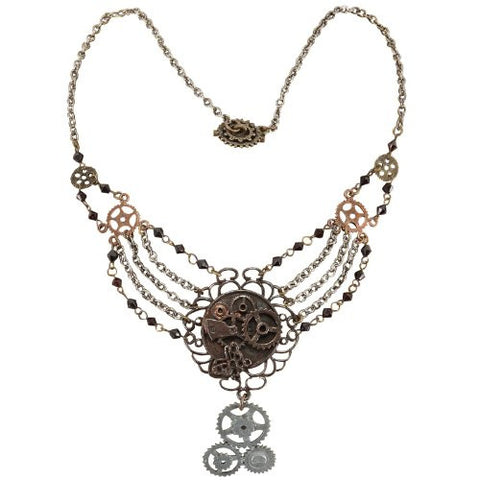 Antique Gear Chain Necklace
