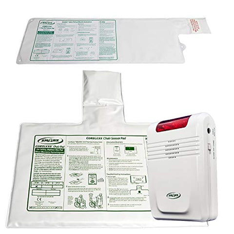 433-EC with PTB-RI - 10"x30" CordLess bed pad and PTC-WI -10"X15" CordLess  chair pad - 1 year pads