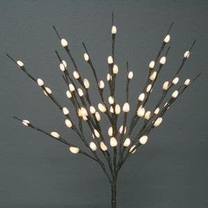 Natural Pussy Willow 60 Light, 20"- Battery Operated