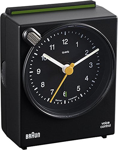 Braun Classic Analog Quartz Alarm Clock, Black