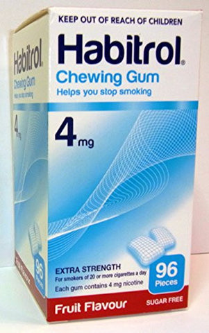 Chewing Gum - Extra Strenght 4mg, 96 pcs. (Fruit Flavor) - (Pack of 2)