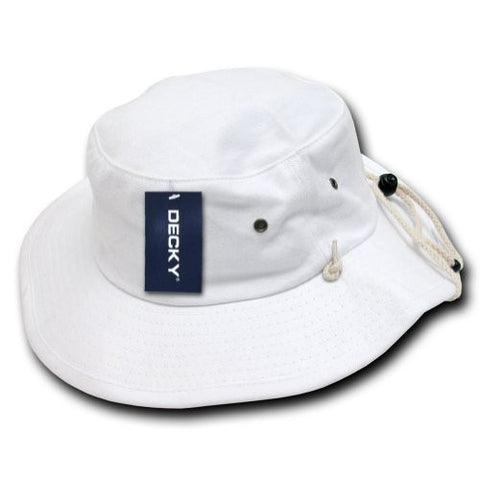 DECKY Aussie Plain Hat (White / Large/X-Large)